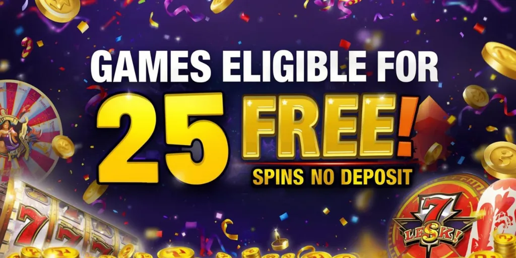 Games Eligible for 25 Free Spins No Deposit