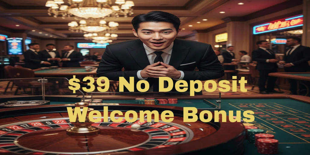 $39 No Deposit Welcome Bonus