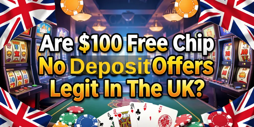 Are $100 Free Chip No Deposit Offers Legit In The UK?